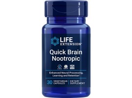 Life Extension Quick Brain Nootropic, 30 vege caps